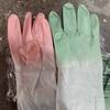 Luvas de lavagem para trabalhos domésticos cozinha à prova de óleo durável resistente ao desgaste luvas de borracha à prova d'água lavar roupas luvas de limpeza de silicone