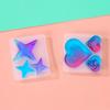 Molde de Silicone DIY para Artesanato com Resina, Pingente Estrela em Formato de Cruz Estrela com Duas Aberturas, Vários Tamanhos, Acessórios Temáticos do Oceano em Gesso, Atacado em Estoque