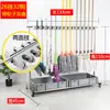 Soporte Móvil para Mopa de Acero Inoxidable, Soporte de Piso para Escoba y Mopa, Almacenamiento de Balcón, Organizador de Herramientas de Limpieza
