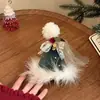 Pinza para el pelo con sombrero de Navidad de Bola de Pelo Linda y Dulce para Mujer Tocado Navideño Decoración para Fiesta Navideña Accesorios para el Cabello Atrezzo para Fotos