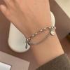 Pulsera Coreana Dongdaemun Moda Retro Multi-Sonrisa Plata Tailandesa para Mujer Diseño Simple Sentido Lujo Ligero Trendy Pulsera Sonrisa