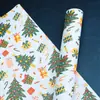Papel de Regalo de Navidad, Papel de Plumas, Papel para Envolver Regalos, Papel de Regalo de Navidad, Envoltura de Regalo de Navidad de Alta Gama