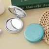 Espejo Redondo con Purpurina Especialmente Diseñado para Venta Directa desde Fábricas de Comercio Exterior, Espejo de Doble Cara, Color Único