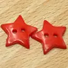 Botones de Estrella Coloridos para Camisas de Niños, Botones de Dos Agujeros, Botones Hechos a Mano para DIY, Botones de Resina de Dos Agujeros, Botones de Estrella Creativos