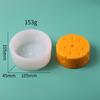 Molde Redondo de Queijo Ins DIY Artesanal Assar Sobremesa Mini Bolo Vela Perfumada Grande de Queijo Molde de Silicone