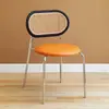 Silla de Ratán Vintage para el Hogar de Celebridad de Internet Nórdica, Silla de Comedor de Madera Maciza con Respaldo, Silla Simple con Respaldo para Balcón, Silla Retro