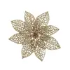 Decoración navideña regalo 15cm flor de Navidad simulación girasol adornos para árbol de Navidad accesorios DIY