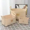 Cesta de Armazenamento de Feltro de Urso Caixa de Armazenamento de Mesa Cesta de Armazenamento Dobrável Cesta para Lanches Brinquedos Cosméticos Roupas Sujas