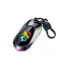 Encendedor Llavero de Pantalla Grande con Encendido de Cable de Tungsteno Grueso, Luces LED de Colores, Encendedor Recargable de Larga Duración, Modelo Nuevo
