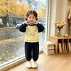 Doce Roupa Infantil 2026 Novo Estilo de Outono para Meninas: Conjunto Moletom e Calça Jogger Infantil Fofo Atacado