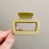 Pinza de Agarre Cuadrada Textura Mate Estilo Coreano para Mujer Parte Trasera de la Cabeza Pequeña Pinza de Tiburón para Media Cabeza Pinza para el Cabello Accesorios para la Cabeza de Gama Alta para Mujer
