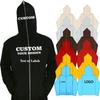 Moletom com zíper frontal para atacado internacional, moletom com capuz e ombros caídos, moletom com capuz oversized europeu e americano com zíper frontal e cobertura total do rosto.