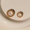 Botões de Metal para Casacos, Botões Redondos de Pérola, Blusas Femininas, Botões de Suéter, Roupas de Exterior, Botões Decorativos de Lã, Acessórios, Retrô