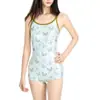 Biquíni de Peça Única Sexy Estilo Novo Europeu e Americano 2026 Comércio Exterior Estampado Costas Nuas Aliexpress Maiô de Corrida para Mulheres