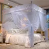 Mosquiteiro para Uso Doméstico, Cama de Casal 1,8m, Estilo Princesa, Estilo Palácio, De Chão, Quarto Tradicional, Três Portas, Estrutura Reforçada 1,5m