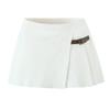 Otoño 2024 Traje de punto para mujer, estilo Spice Girl, corte entallado, cárdigan de punto con hebilla, cintura alta, falda plisada con hebilla de cuero