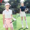 Ttygj Roupa de Golfe Primavera e Verão Feminina Camiseta de Manga Curta Tecido Respirável Top de Manga Curta Secagem Rápida