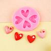 Nuevo molde para llavero con espejo epoxi mate de amor, decoración de pasteles de fondant, accesorios de decoración de carcasa de teléfono móvil en stock