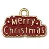 Conjunto de 30 Acessórios de Esmalte de Natal para DIY: Papai Noel, Boneco de Neve, Sino, Rena, Pingentes de Pulseira, Chaveiros