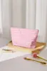 Bolsa de maquillaje simple a rayas bicolor, portátil y artística, adecuada para viajes, almacenamiento de productos para el cuidado de la piel, bolso de mano, bolsa tipo almohada
