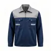 Roupa de trabalho para homens, de manga comprida, personalizável com logotipos impressos, adequada para fábricas de reparo automotivo, conjunto primavera/outono, durável e resistente a manchas