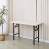 Mesa plegable sencilla con bordes reforzados, mesa cuadrada portátil, mesa de entrenamiento para oficina, mesa larga multifuncional, mesa de conferencias