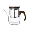 Tetera de Vidrio Resistente a Altas Temperaturas Tetera de Separación de Té y Agua con un Botón Cafetera Doméstica 2025 Nuevo Juego de Té