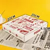 Caja de Pizza de Papel de Aluminio Engrosado en Stock, Caja de Pizza con Aislamiento Térmico, Empaque Térmico de Aluminio para Llevar, Caja de Pizza para Empacar