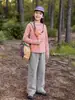 Body infantil Roupa Infantil Meninas Conjunto Outono 2026 Primavera e Outono Novo Estilo Roupas de Meninas Camiseta Manga Longa Calças Calças de Pernas Retas