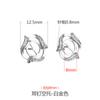 Aretes de plata esterlina 925 huecos para mujer aretes DIY huecos aretes huecos aretes huecos aretes huecos