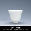 Juego de Té de Cerámica con Taza Maestra de Cuerpo Blanco, Taza de Degustación, Taza de Invitado con Logotipo Impreso, Juego de Té Kung Fu de Cerámica Hecho en Jingdezhen Personalización