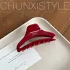 Corea del Sur Pinza para el pelo de alta gama con diseño curvo de ácido acético 2024 Nuevo Clip de tiburón francés Accesorios para el cabello huecos