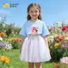 Roupas Infantis Maravilhosas e Fofas: Camiseta de Manga Curta para Meninas, Modelo Infantil 2026, Conjunto de Saia para Meninas Maiores, Top para Roupa de Verão