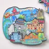 Imán de Refrigerador de Madera de Yunnan Souvenir de Viaje Atracciones de la Ciudad Punto de Referencia Cultural y Creativo Atracción Magnética