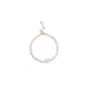 Pulseira de Gato com Concha de Água Doce para Mulheres Estilo Coreano Moda Pulseira de Pérolas de Água Doce Joia Elegante de Celebridade da Internet Presente