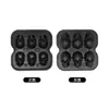 Bandeja de Gelo de Silicone Mais Vendida da Amazon com 6 Cubos, Molde de Gelo de Silicone de Grau Alimentício, Bandeja de Gelo de Silicone Criativa em Formato de Caveira para Uso Doméstico