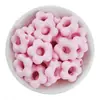 Flor de Acrílico de 19 mm con Agujero Grande, Flor Recortada de Cinco Pétalos, Cuentas Sueltas Hechas a Mano, Material para Pulseras, Accesorios de Joyería DIY