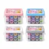 Kit de costura doméstico de alta calidad, juego de 30 piezas, caja de almacenamiento de tres capas, herramientas de costura portátiles, kit de costura