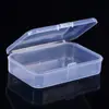 Suministro directo de fábrica caja de almacenamiento de plástico transparente pequeña caja de almacenamiento removible caja organizadora de artículos de primera necesidad al por mayor