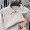 Suéter de punto casual estilo americano para hombre, otoño e invierno, moderno, corte holgado, inspirado en diseñador, popular en línea, elegante y versátil