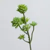 Planta Artificial con 6 Cabezas de Flores de Loto Mano de Buda, Flores Falsas, Flores Artificiales, Plantas Verdes para Decoración de Escena de Boda