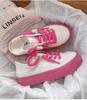 Zapatos Blancos Delgados de Verano para Mujer 2026 Nuevo Estilo Zapatos de Lona Zapatos Transpirables que Combinan con Faldas Zapatos sin Cordones para Mujer