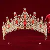 Coroa de Noiva Mais Vendida Transfronteiriça Strass Barroco Coroa de Princesa para Aniversário Acessórios para Vestido de Casamento Adorno de Cabeça para Noiva