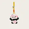 Llavero de Cochecito de Muñeca Pequeña Colgante de Panda Regalo Lindo Dibujo Animado Colgante para Bolso de Panda Gigante Muñeca de Peluche Mochila