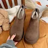 Zapatos Birkenstock de Suela Gruesa para Mujer, Botas Martin Estilo Británico, Nuevas Botas de Nieve Otoño e Invierno 2026, Botines Cortos Retro, Zapatos de Algodón con Forro de Felpa