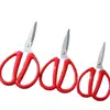 Tijeras Domésticas de Acero Inoxidable, Tijeras para Cortar Carne de Cocina, Tijeras de Sastre Multifuncionales, Tijeras para Manualidades de Estudiante, Tijeras Grandes, Plástico Rojo