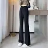 Pantalones de Traje Acampanados de Cintura Alta Exclusivos para Personas Altas, Otoño/Invierno 2026, Tallas Grandes, Cintura Elástica, Caída Fluida, Pantalones de Campana que Favorecen la Figura