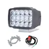 Dropshipping Holofote Externo para Veículo Elétrico Flash com 15 Leds Super Brilhantes 12V36V48V52V80V Universal