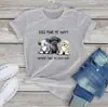 Nova camiseta fofa estampada com três cachorros, verão, manga curta, unissex, uma geração, gola redonda