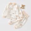 Ropa de Otoño Antibacteriana 7A para Bebé, Conjunto de Ropa de Otoño para Bebé, Pantalones de Cintura Alta que Protegen el Vientre, Conjunto de Ropa Interior Anti-Frío para Niños